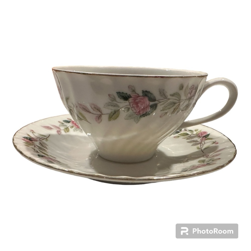 Vintage CREATIVE Fine China of Japan Regency Rose # 2345 Tea Cup and Saucer